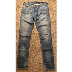 William Rast Distressed Skinny Jeans